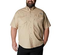 Columbia Herren Bonehead Kurzarm-Angelshirt (Fossil, XL, hohe Innennaht)
