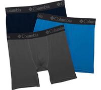Columbia Herren-Boxershorts, Netzstoff, 3 Paar, Anthrazit/Kompassblau/Collegiate Navy, Größe L, Anthrazit/Kompassblau/Collegiate Navy, Large