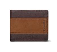Columbia Herren Everyday Bifold Wallet-Multiple Card Slots, ID Window, Braun, zweifarbig, Einheitsgröße, Faltbare Geldbörse für den Alltag, mehrere Kartenfächer, Ausweisfenster