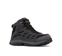 Columbia Herren Crestwood Mid Waterproof Wanderschuh, Schwarz, Anthrazit, 44.5 EU Weit