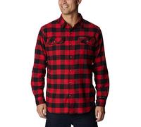 Columbia Herren Flare Gun Stretch Flanell Wanderhemd, Mountain Red Twill Buffalo Check, Large