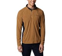 Columbia Herren Fleece-Pullover, Mit Reißverschluss über die halbe Länge, Klamath Range II, Braun