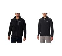 Columbia Herren, Fleecejacke Mit Durchgehendem Reißverschluss, Schwarz, XL & Klamath Range II Half Zip Fleece Pullover für Herren