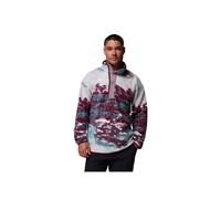 Columbia Herren Fleecepullover HELVETIA II PRINTED HALF SNAP FLEECE, bordeaux, Gr. S