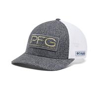 Columbia Herren Hooks Mesh Ball Cap PFG Ballkappe mit Netzhaken, Grill Heather/Gold, S-M