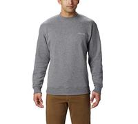 Columbia Herren Hart Mountain Ii Crew Wander-Shirt, Dunkelgrau meliert, Klein