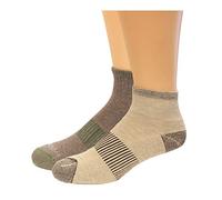Columbia Herren Heather Rib Quarter Lässige Socken, Khaki/Braun, 37.5-46 EU (4er Pack)