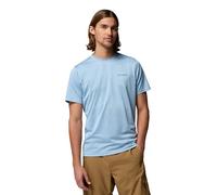 Columbia Herren Hike Crew Kurzarm-T-Shirt Ripple Blue Heather, XXL
