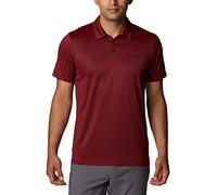 Columbia Herren Hike Polo Wanderhemd, Roter Jaspis, Medium