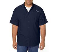 Columbia Tamiami II Herrenhemd, kurzärmelig, Collegiate Marineblau, L