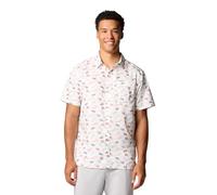 Columbia Herren PFG Super Slack Tide Camp Shirt, White Fly Pride, L