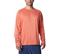 Columbia Herren PFG Terminal Tackle Heather Long Sleeve Shirt Wanderhemd, Blaugrün/EIN Hauch von Paradies (Trace of Paradise), Medium