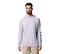 Columbia Herren PFG Terminal Tackle Hoodie Kapuzenpullover, Lavender Pearl/Black Logo, Large