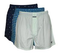 Columbia Herren PFG Woven Boxer 3 Pack Retroshorts, Blue/Navy/LT Grün, X-Large