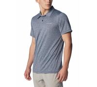 Columbia Herren Hike-Poloshirt Wander-Shirt, College-Marineblau-meliert, XX-Large