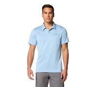 Columbia Herren Poloshirt Hike kurzärmelig, Ripple Blue, Größe XL