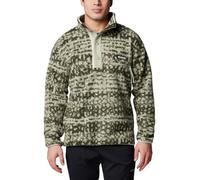 Columbia Herren Printed Half Snap Helvetia II bedrucktes Fleece mit halbem Schnappverschluss, Greenscape gestreift, Medium