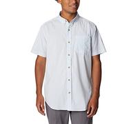 Columbia Herren Rapid Rivers II Kurzarm-Shirt Wanderhemd, weiß gestreift, XX-Large