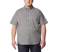 Columbia Herren Rapid Rivers Ii Kurzarm-Shirt Wandershirt, schwarzer Gingham, Large Tall