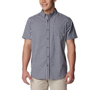 Columbia Herren Rapid Rivers II Kurzarm Wander-Shirt, Collegiate Navy Gingham, X-Large