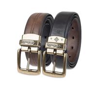 Columbia Herren Reversible Stretch Belt Gürtel, Casual Braun/Schwarz, 2X