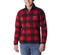 Columbia - Sweater Weather II Printed Half Zip - Fleecepullover, Gr. S, rot (MountainRedCheckPrint)