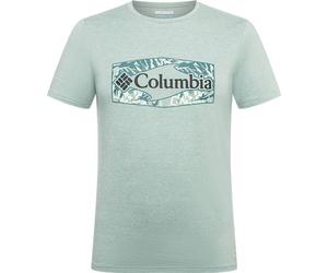 COLUMBIA Herren Shirt Men's Sun Trek Short Sleeve Graphic (1931172) L Niagara Hthr, Palmed Hex Graphic