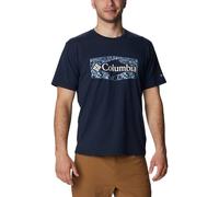 COLUMBIA Herren Shirt Men's Sun Trek Short Sleeve Graphic (1931172) M Collegiate Navy, Palmed Hex Graphic