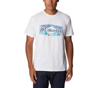 COLUMBIA Herren Shirt Men's Sun Trek Short Sleeve Graphic (1931172) S White, Palmed Hex Graphic