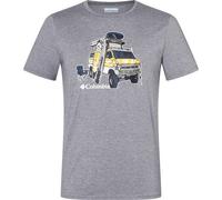 COLUMBIA Herren Shirt Men's Sun Trek Short Sleeve Graphic (1931172) XL City Grey Heather, H2O Fanatic Graphic