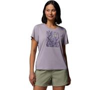 Columbia Parsons Point Short Sleeve Scoop Tee lavender pearl heather, canopy view (551) XL