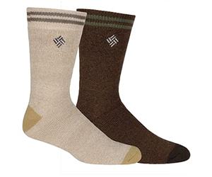 Columbia Herren-Socken aus Baumwolle, 3er-Pack, Khaki/Braun, 14