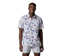 Columbia Herren Super Slack Tide Camp Shirt, White Tropicfield, XX-Large