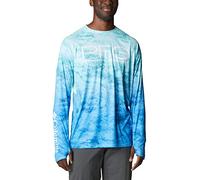 Columbia Herren Super Terminal Tackle Vent Long Sleeve Wanderhemd, Gulf Stream PFG Camo Gradient, Medium