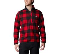 Columbia Herren Sweater Weather Printed Half Zip 2 Fleece Pull Over, Mountain Red/Check Print/MTN Red Black, XL