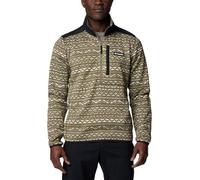 Columbia Herren Sweater Weather Printed Half Zip 2 Fleece Pull Over, Stone Green Madras Multi, XXL
