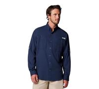Columbia Herren Tamiami Ii Langarmshirt, Collegiate Marineblau, Mittel