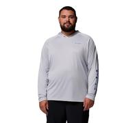 Columbia Herren Terminal Tackle Hoodie, Cooles grau/blaues Logo, 2X