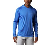 Columbia Herren Terminal Tackle Hoodie, Farbenfrohes blaues und graues Logo, X-Large