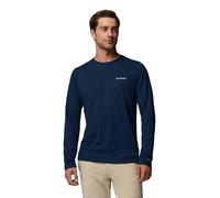 Columbia Herren Thistletown Hills langärmliges T-Shirt Wanderhemd, College-Marineblau-meliert, Large
