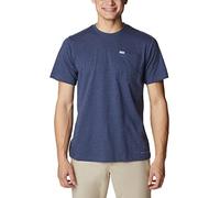 Columbia Herren Thistletown Hills Pocket Tee T-Shirt, Dark Mountain Heather, Mittel