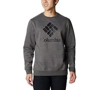 Columbia Herren Trek Crew, Charcoal Heather/Csc Stacked Graphic, XX-Large