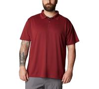 Columbia Herren Utilizer Short Sleeve Wicking and Sun Protection Shirt Poloshirt, Roter Jaspis, Klein