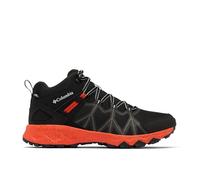 Columbia Men's Peakfreak 2 Mid Outdry, Waterproof Mid Rise Trekking and Hiking Boots, Black/Red Quartz, 11