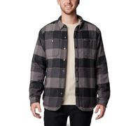 Columbia Herren Windward Ii Hemdjacke Langarmshirt, Schwarz mit Mehreren Fensterscheiben, kariert, M