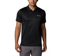 Columbia Herrenpolo Hike – Kurzarm, 100% Polyester, lockere Passform – Schwarz M
