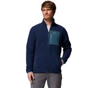 Columbia Jasper Ridge Pebbled Full Zip Fleece Herren Rollkragenpullover, blau S