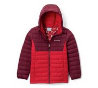 Columbia Jungen Powder Lite 2 Hooded Jacket Pufferjacke Mit Kapuze, Mountain Red, Rich Wine, 128 EU