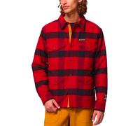 Columbia - Kariertes Überhemd - High Cascades Shirt Jacket Red Dahlia Tims Buffalo Plaid für Herren aus Baumwolle - Größe M - Rot Rot M