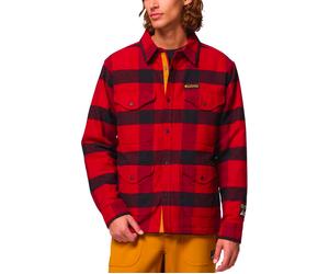 Columbia - Kariertes Überhemd - High Cascades Shirt Jacket Red Dahlia Tims Buffalo Plaid für Herren aus Baumwolle - Größe M - Rot Rot M